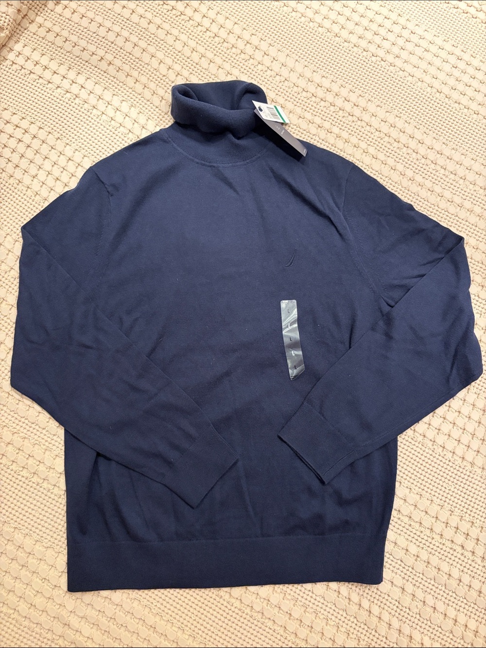 Nautica Men's Navy Turtleneck Sweater New Size L